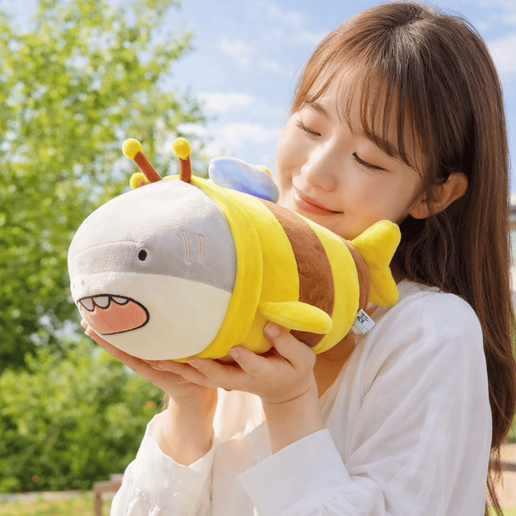 Cute Bee Shark Plush Toy