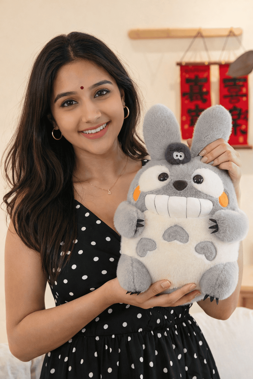 Cute Grey Bunny Plush Toy