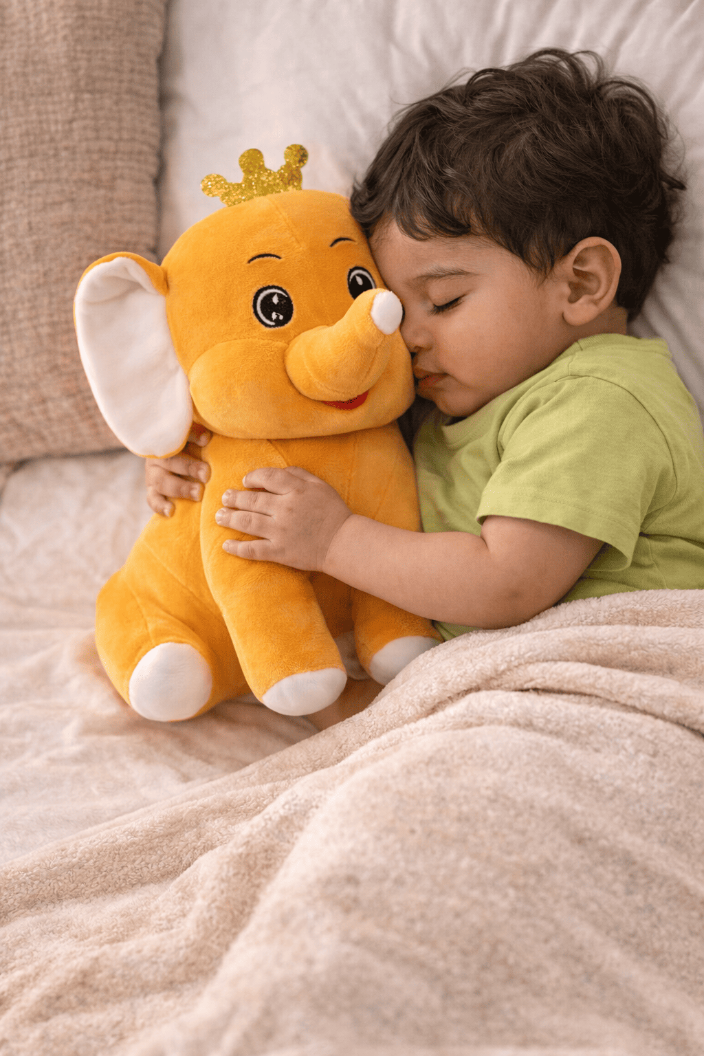 Cute Crown Elephant Plush Toy