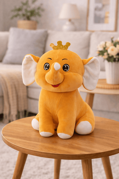 Cute Crown Elephant Plush Toy